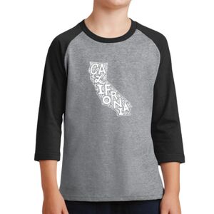 Youth Core Blend 3/4 Sleeve Raglan Tee Thumbnail