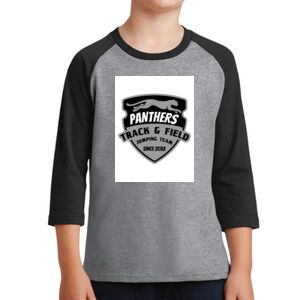 Youth Core Blend 3/4 Sleeve Raglan Tee Thumbnail