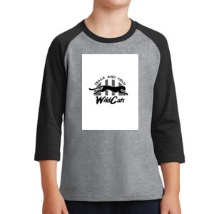 Youth Core Blend 3/4 Sleeve Raglan Tee Thumbnail