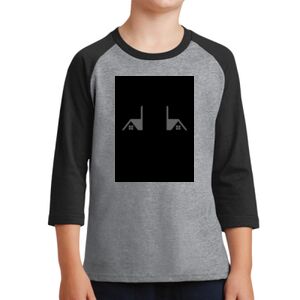 Youth Core Blend 3/4 Sleeve Raglan Tee Thumbnail